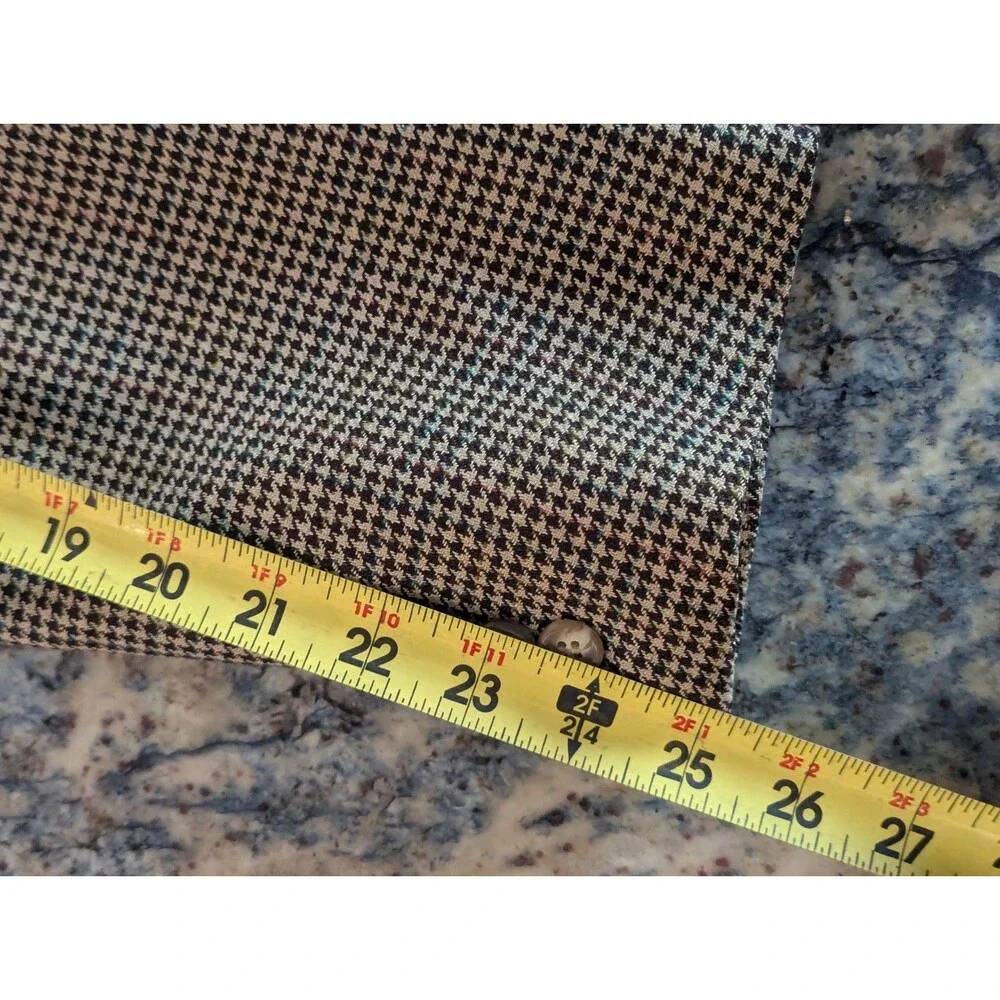 Vintage Polo University Club Ralph Lauren Mens Houndstooth Blazer Jacket Read